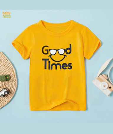 Good Times T-Shirt for Kids – Yellow