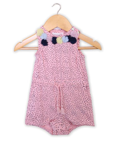 Sleeveless Dotted Kipper - Pink