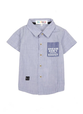 Boys Casual Shirt In L-Blue