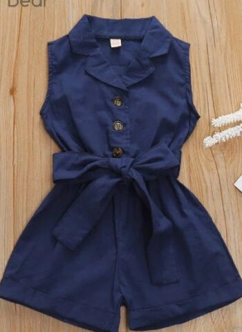 Baby Girl Romper Bow Tie Jumpsuit