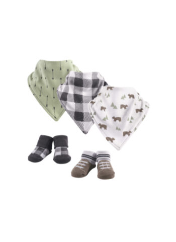 Yoga Sprout Bibs & Booties Set 5-Pk