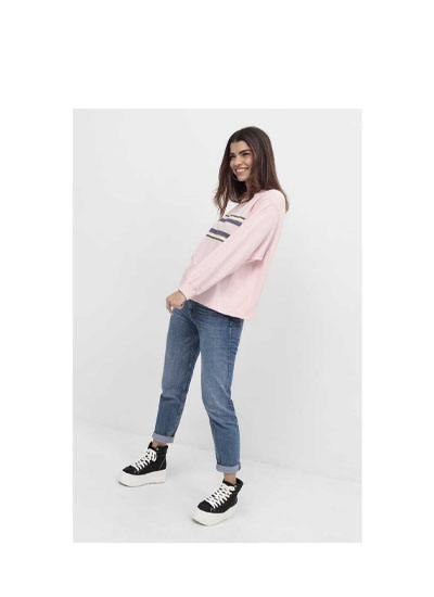 Cotton Polyester Center Print Sweatshirt