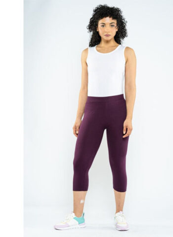 Latest Maroon Plain Cropped Legging Pants