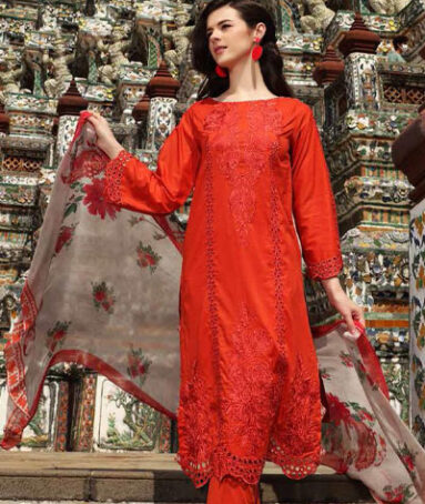 Latest Women Unstiched Printed Lawn Suit