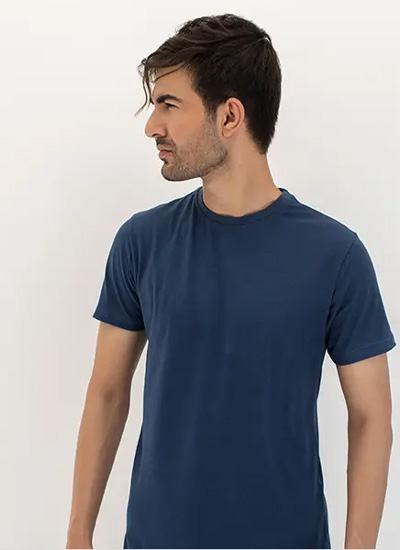 Teal Blue Basic Tee