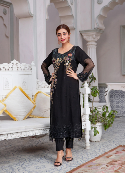 Pure Chiffon With Handwork Dupatta