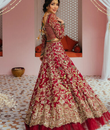 Raw Silk Choli Langha Dupatta Net