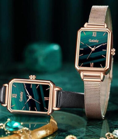 Rose Gold Luxury Square Watch