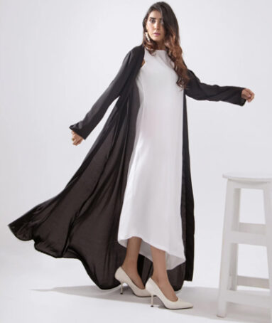 Diagonal Cut Maxi with Cape