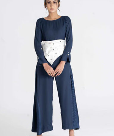 FLABBY Jumpsuit Pleated Silk On Pants